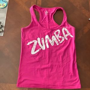 Zumba Wear Pink Racerback Tank - M